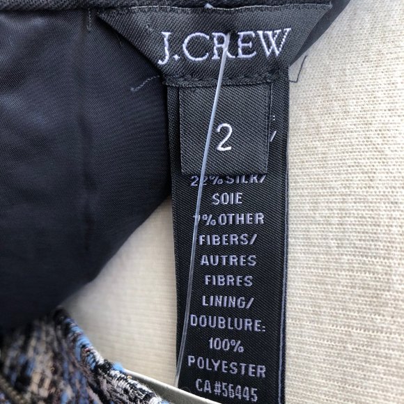 J Crew Gilded Tweed Silk Woven Mini Skirt - Picture 6 of 11